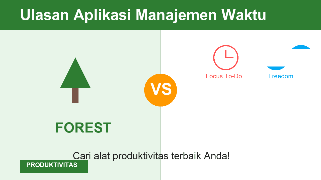 Perbandingan Forest dengan Aplikasi Lain untuk Manajemen Waktu