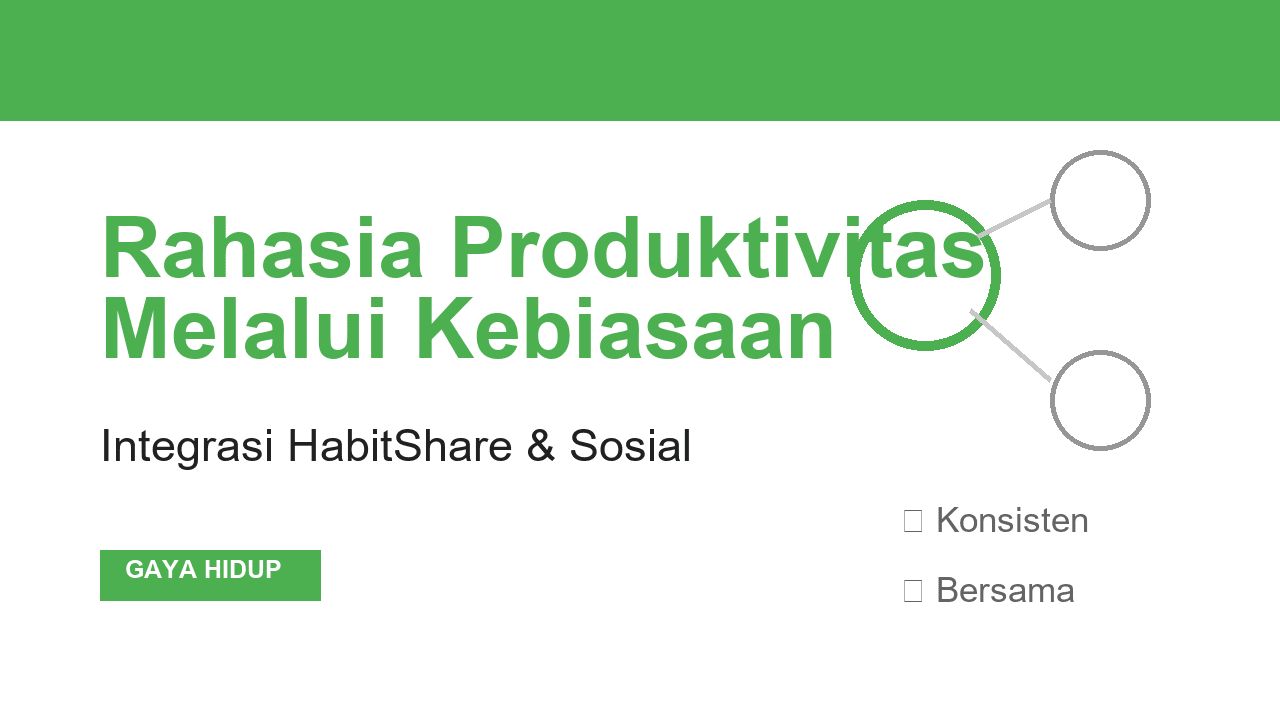Rahasia Produktivitas: Integrasi HabitShare dalam Membangun Kebiasaan